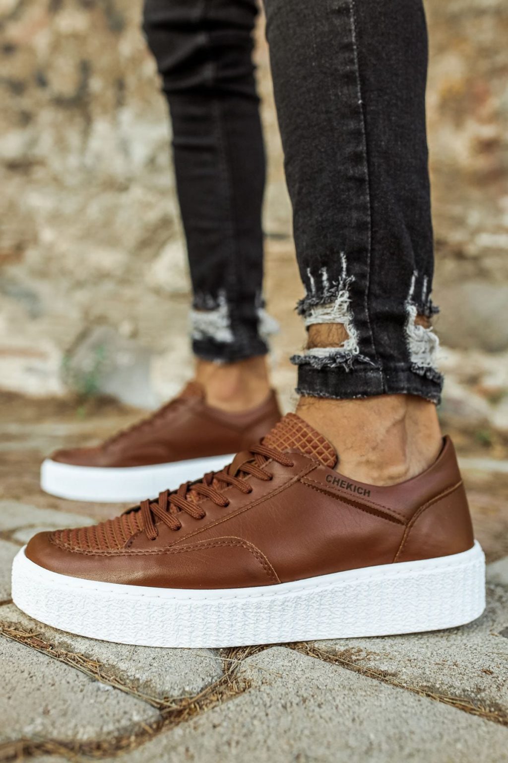 Chekich CH017 Brown Male Sneakers – Zawwali